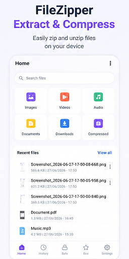 FileZipper: Extract & Compress app screenshot